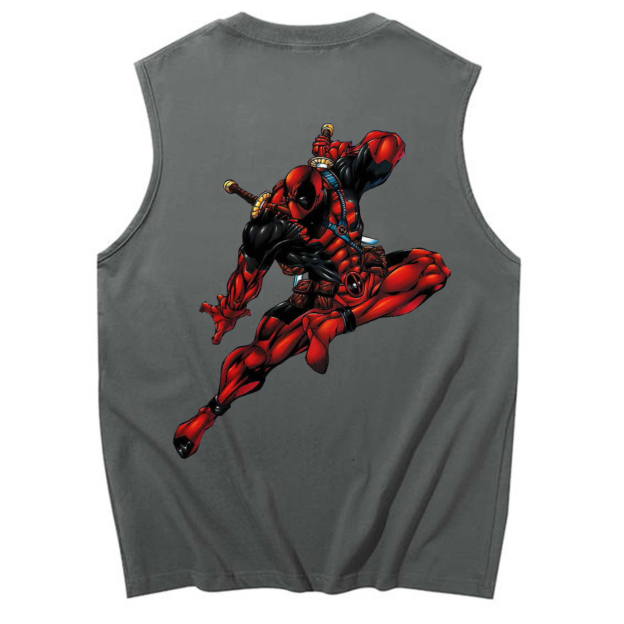 （画像用） Deadpool デッドプール コットン100％タンクトップ（背面プリント）